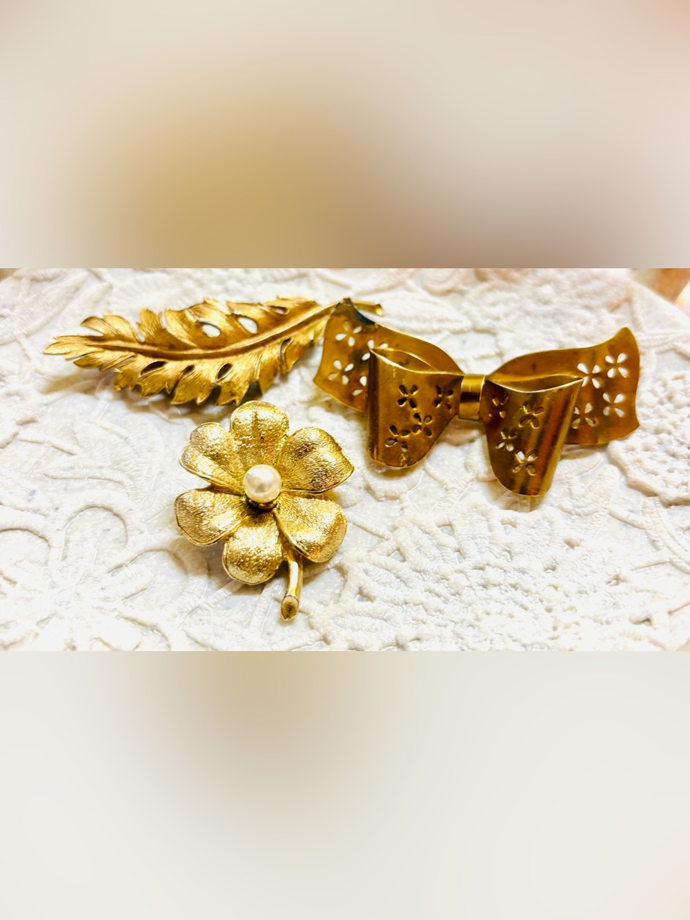 Vintage CORO Cottagecore Brooch Pin Lot